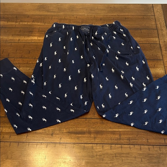 Polo Ralph Lauren Men’s Lounge Pants Set of 2 Navy & Gray Pony Logo Size M - Picture 4 of 10